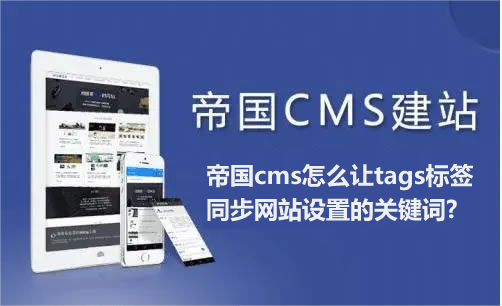 帝国cms怎么让tags标签同步网站设置的关键词?